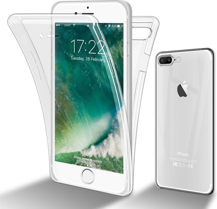 Produktbild Cadorabo TPU 360 Grad Case Cover (Apple iPhone 7 Plus, Apple iPhone 7s Plus)