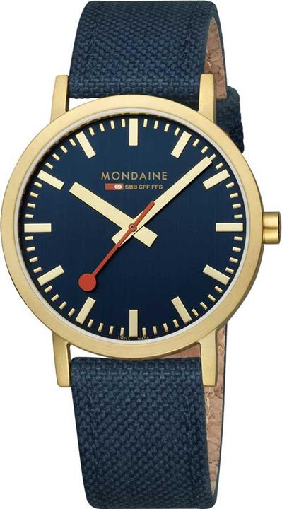 Immagine prodotto Mondaine Classico - Ispirato alla natura - IP Oro (Orologio da polso analogico, 40 mm)