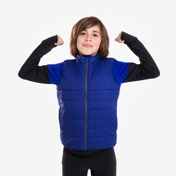 Produktbild Kiprun Laufjacke Kinder 3-in-1 wasserdicht herausnehmbare Innenjacke - blau (164)