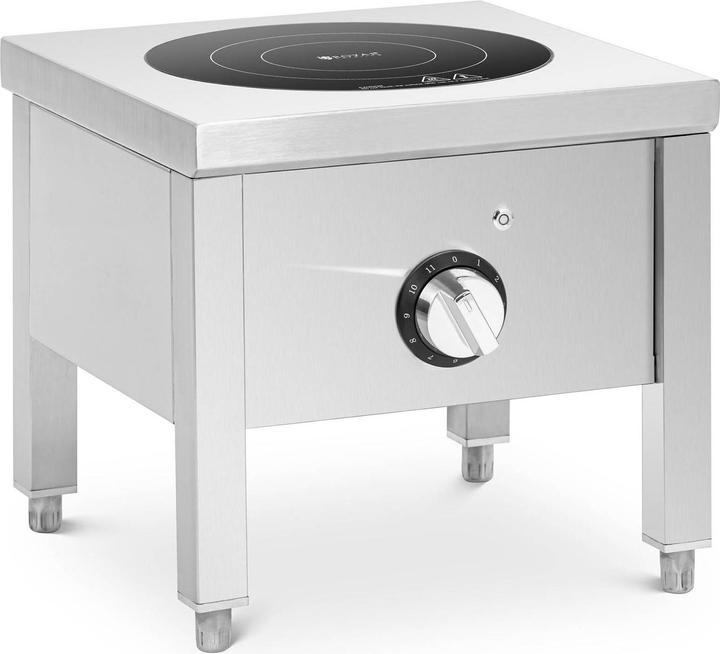 Actual product image Royal Catering Freistehende Induktionsplatte Induktionskochplatte mit 5000 W Edelstahl