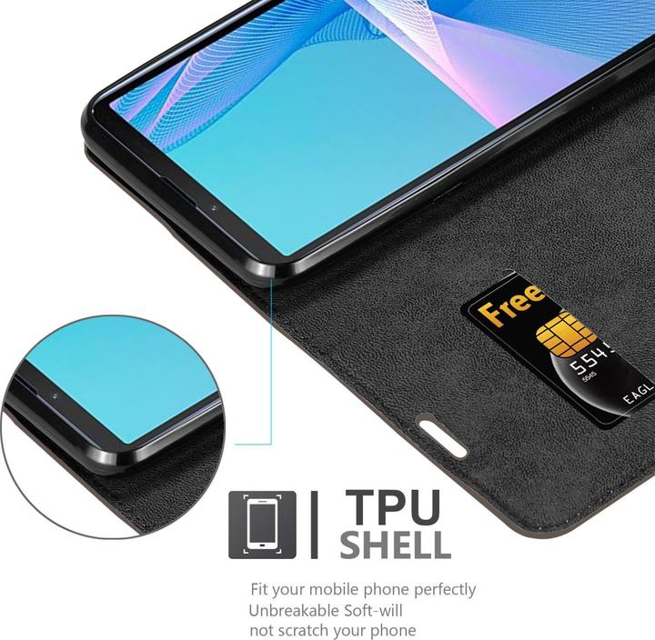 Actual product image Cadorabo Book Invis. Magnet sleeve (Sony Xperia 10 III)