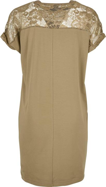 Image du produit Urban Classics Robe tee-shirt en dentelle pour femmes (L)