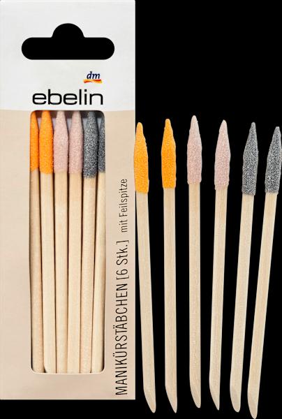 Actual product image dm ebelin Manicure sticks with file tip