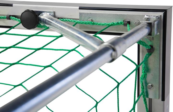 Actual product image Sport-Thieme Indoor handball goal 3x2 m, standing in ground sockets with folding net hoops