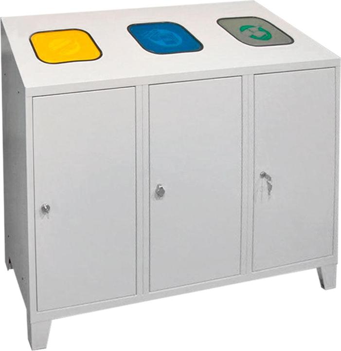 Actual product image ADB Recycling sorting system Waste separator 3x120l (120 l)