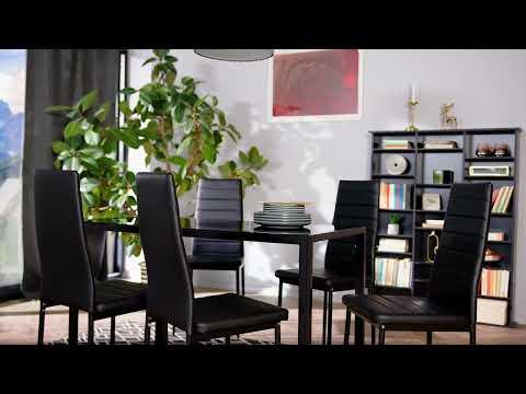 Produktbild tectake Essgruppe Berlin (120 x 70 x 75 cm)