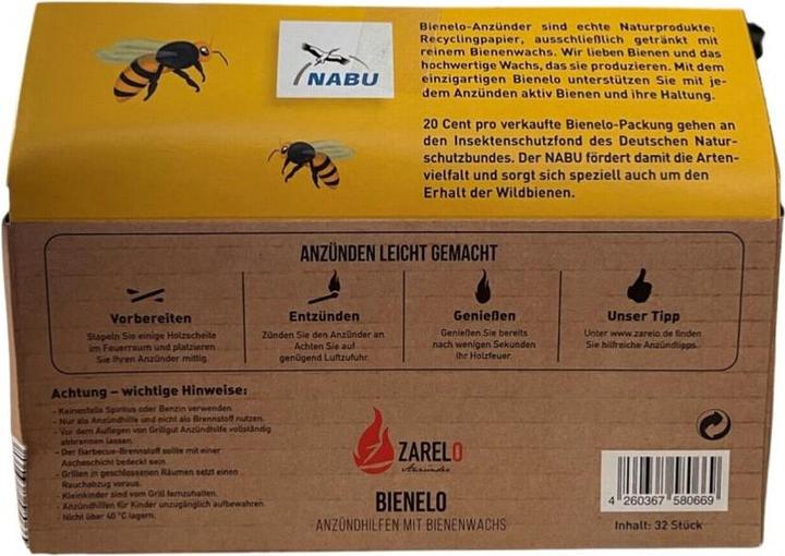 Produktbild Zarelo Natürlicher Anzünder aus Bienenwachs