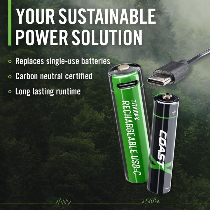 Image du produit Coast Zithion-X USB-C (4 pcs, AA, 2400 mAh)