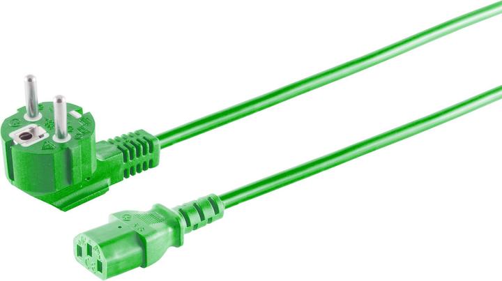 Produktbild Shiverpeaks Markenlos Kaltgeräte Netzkabel Schutzkontakt-Stecker abgewinkelt (3 m, CEE 7/7)