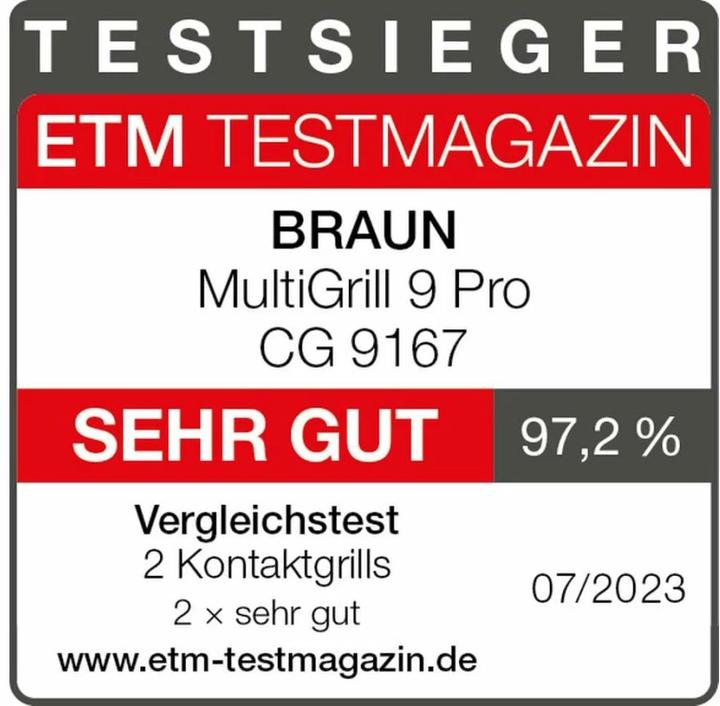 Immagine prodotto Braun Multigrill 9 Pro