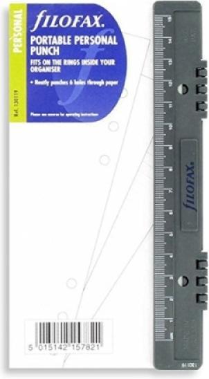 Filofax Insert perforateur personnel noir 17cm, 6 positions