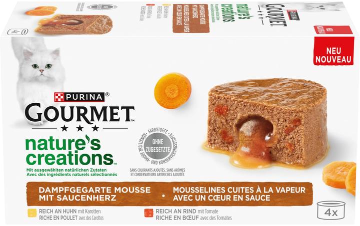 Actual product image Gourmet Mousse with sauce heart (Adult, 4 pcs., 340 g)