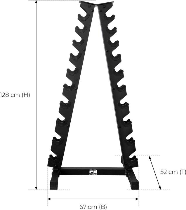 Image du produit Perform Better Pyramide d'haltères courts 10 paires