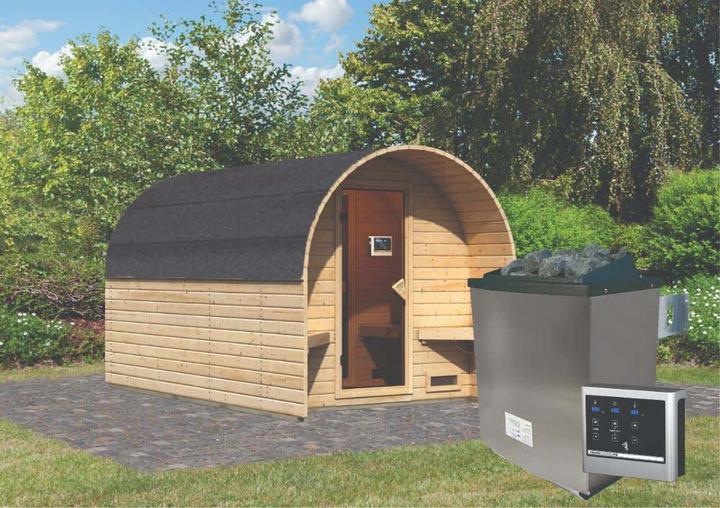 Immagine prodotto Karibu Anticamera della sauna a barile (Senza forno)