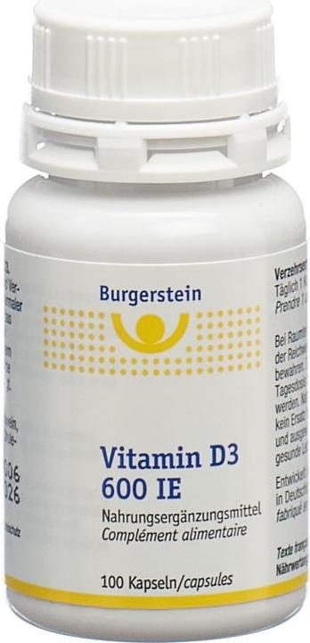 Actual product image Burgerstein Vitamin D3 (100 caps) (100 Piece, Pills, Capsules, 34 g)