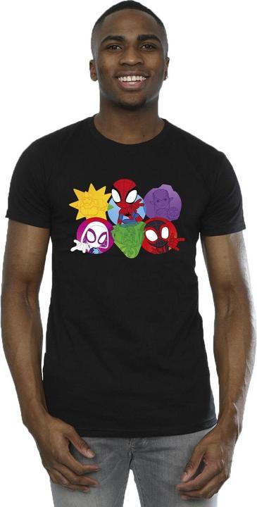 Image du produit - T-shirt SPIDEY AND HIS AMAZING FRIENDS FACES - Homme (5XL)