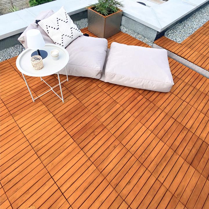 Actual product image Deuba Holzfliesen (33 x, 30 x 30 x 2.5 cm)