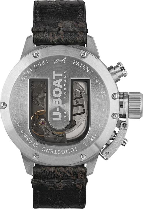 Actual product image U-Boat 9581 Classico 45 mm Tungsteno CAS Green men's watch 10ATM (Chronograph, 45 mm)