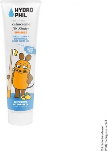 Produktbild Hydrophil Zahncreme für Kinder Aprikose mit Fluorid (75 ml)