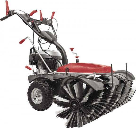 Produktbild Scheppach 100 cm 6,5 PS Benzin-Kehrmaschine inkl. Sammelbehälter, Elektro-Start, Schneeschild & Auffangbehält