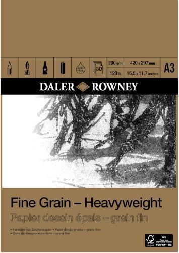 Actual product image Daler-Rowney Fine Grain Heavyweight drawing pad (Hardcover)