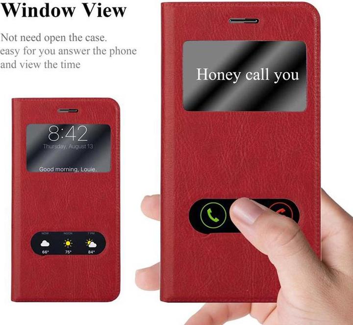 Actual product image Cadorabo Book with View double window cover (Huawei Nova Plus)