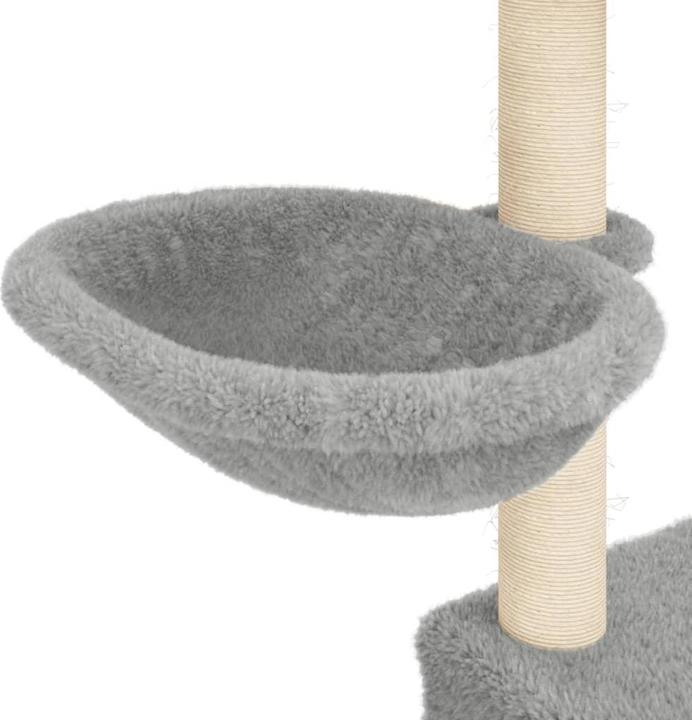 Produktbild VidaXL Kratzbaum mit Sisal-Kratzsäulen Hellgrau 83 cm,Farbe (83 cm, Hellgrau)