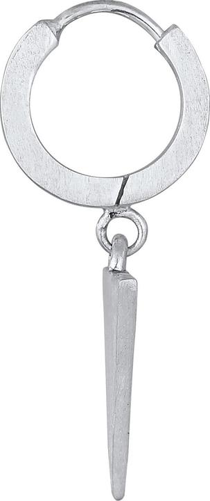 Actual product image Kuzzoi Earrings Single Creole Triangle Matt 925 Sterling Silver (925 sterling silver)