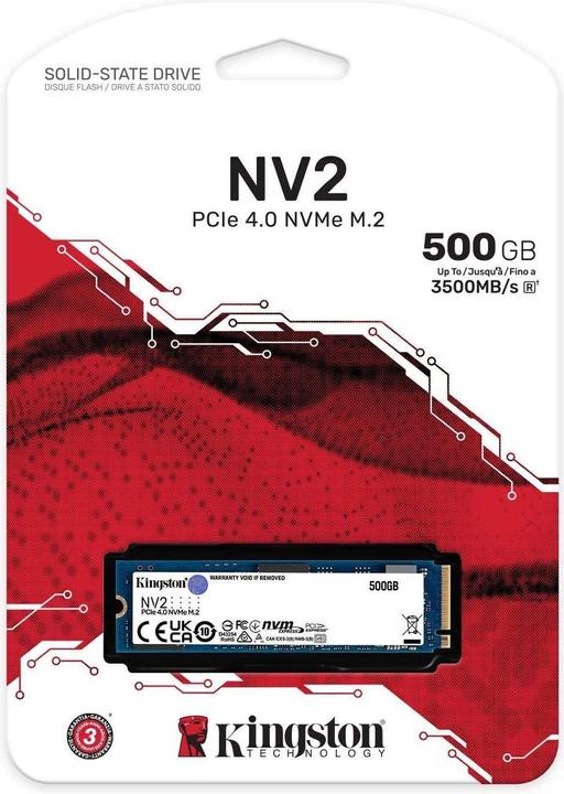Image du produit Kingston NV2 (500 Go, M.2 2280)
