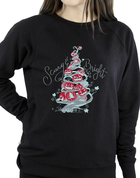 Actual product image Disney Womens/Ladies The Nightmare Before Christmas Scary & Bright Sweatshirt (XL)