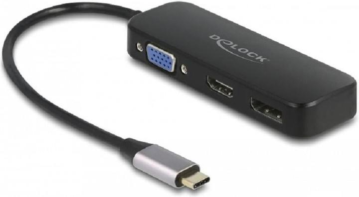Produktbild Delock USB Type-C™ Adapter zu VGA / HDMI / DisplayPort 4K 60 Hz (USB Typ-C, HDMI, 16 cm)