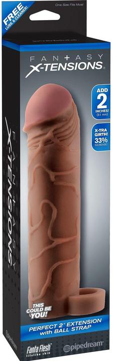 Actual product image Pipedream Perfect 2 Extension With Ball Strap