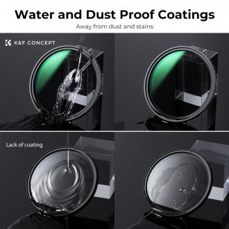 Image du produit K&F Concept Grauer einstellbarer Magnetfilter Nano-X MRC Fader ND2-32 - 72 mm (72 mm, Filtre gris neutre, 72 mm)