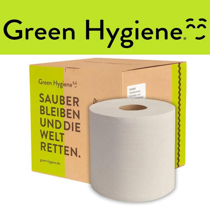 Productafbeelding Green Hygiene 8x Handdoekrol voor Autocut/Sensor Dispenser, 2-laags 150m (8 x)
