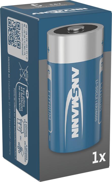 Immagine prodotto Ansmann Batteria C ER26500 3,6V Litio cloruro di tionile (1 pz.)