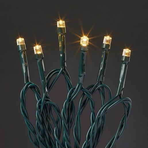 Produktbild Hellum 577334 LED Lichterkette 80 LEDs warmweiss / 17,9 m/innen & aussen/Zuleitung 10 m grün (17.90 m)