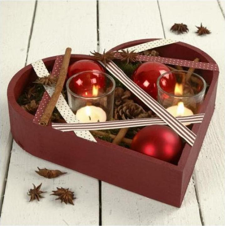 Actual product image Creativ Company Wooden bowls in heart shape (5.20 cm, 3.51 l, 3 x)