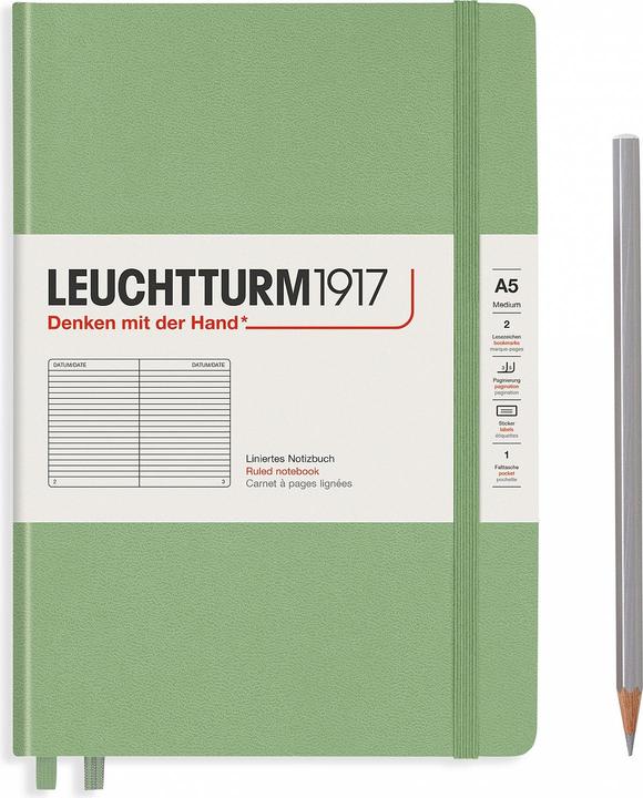 Image du produit Leuchtturm1917 Calepin (A5, À rayures, Couverture rigide)
