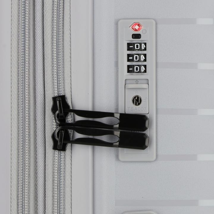 Actual product image D&N Travel Line 4500 4-wheel suitcase set 3-piece with stretch fold (205 l, XL (from 140l))