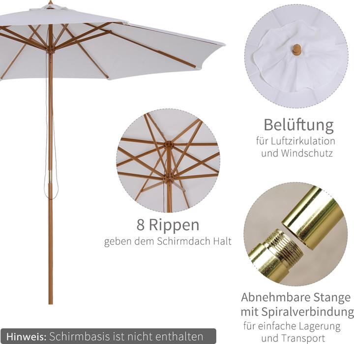 Produktbild Outsunny Sonnenschirm (3 m)