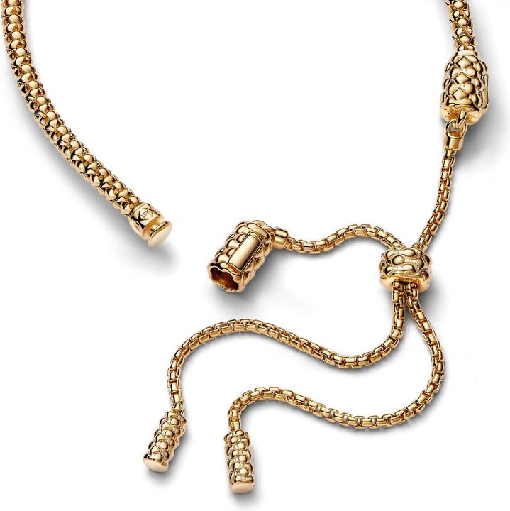 Actual product image Pandora Moments snake bracelet gold (28 cm, Metal, Gold plated)