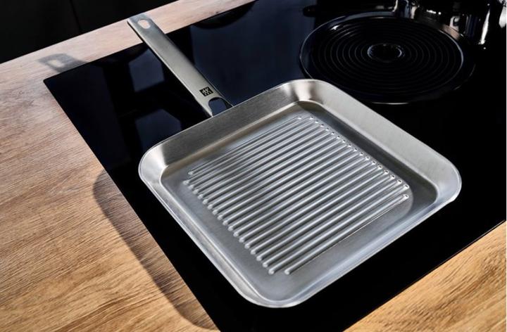 Actual product image Zwilling Grillpfanne unbeschichtet (24 cm, Grill pan, Stainless steel)