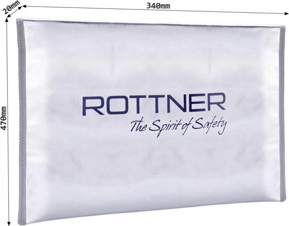 Produktbild Rottner feuerfeste Dokumententasche Fire Proof Bag DIN A3 (A3)