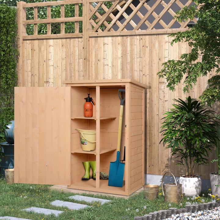 Actual product image Outsunny Tool shed with shelves