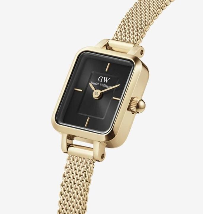 Immagine prodotto Daniel Wellington Quadro Mini Evergold Onyx Gold (Orologio da polso analogico, 15.50 mm)