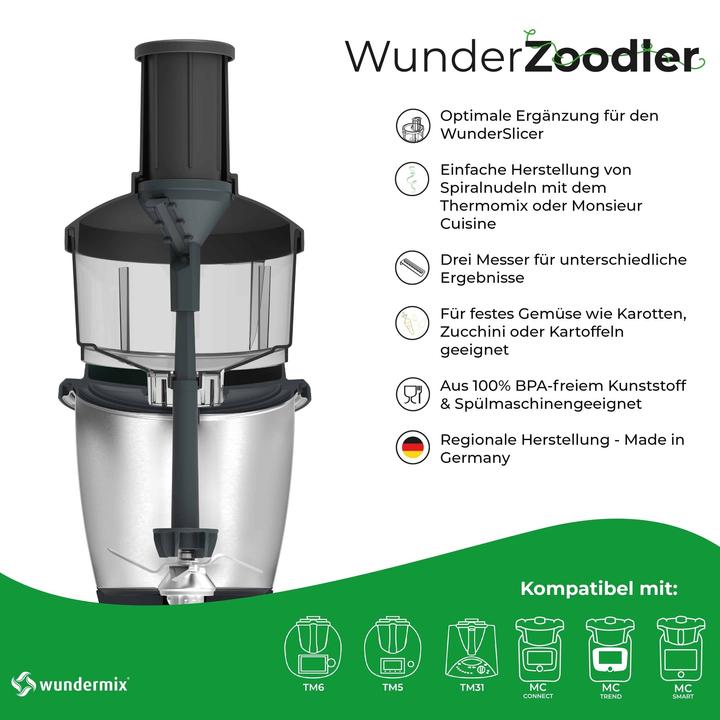 Produktbild Wundermix WunderZoodler | Spiralschneider-Erweiterung für WunderSlicer Gemüseschneider