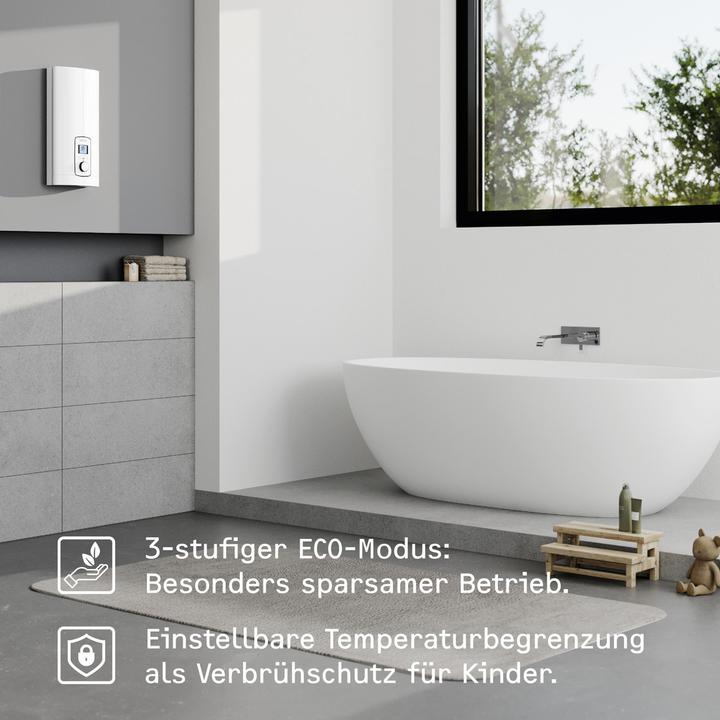 Actual product image Stiebel Eltron DEL 27 Plus Electronic instantaneous water heater, temperature accurate to the degree thanks to 3i