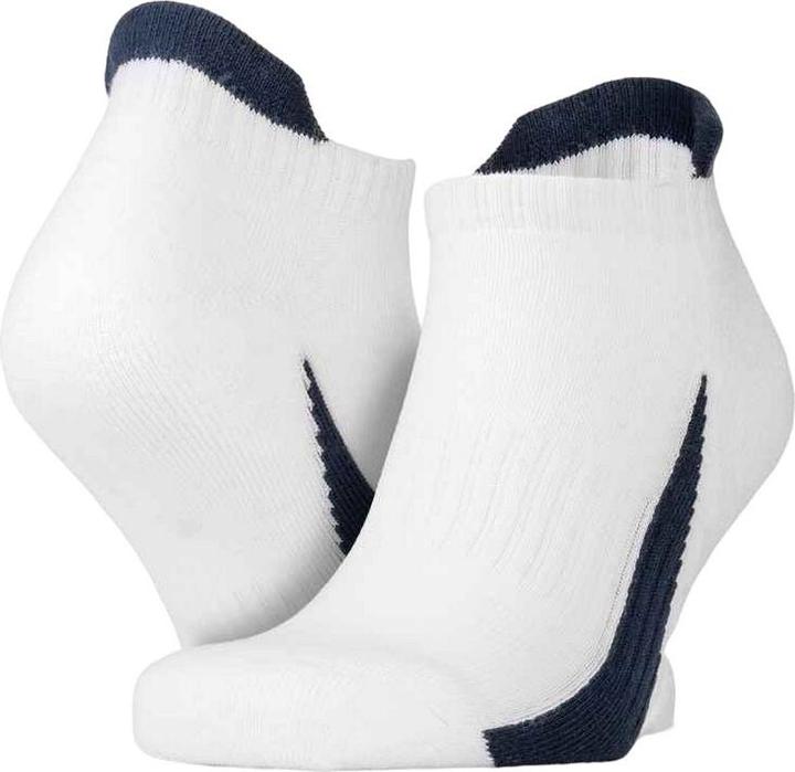 Navy blue, White