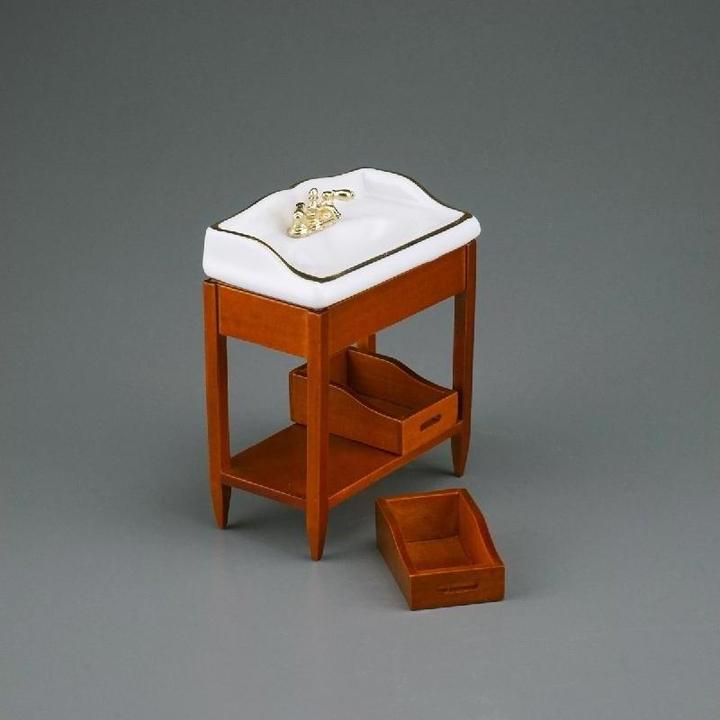 Image du produit Reutter 001.664/9 - Lavabo en bois vide, miniature à l'échelle 1:12
