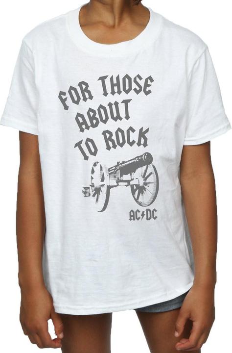 Image du produit AC/DC Girls For Those About To Rock Cannon T-Shirt en coton (152, 158)